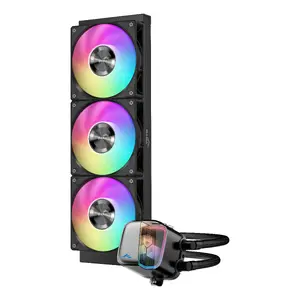 Pilnībā integrēta šķidruma dzesēšanas sistēma SAMA Gears L70 Black 360 mm, 120 mm ventilatori, 800–2200 apm./min, hidrauliska gultņa