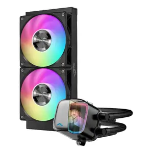 All-in-one šķidruma procesora dzesētājs SAMA Gears L70 Black 240 mm, 120 mm ventilatori, 800–2200 RPM, hidrauliskā gultne