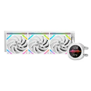 All-in-one liquid CPU cooler SAMA Gears Q60 White 360mm, 120mm fans, 500–2600 RPM, FDB