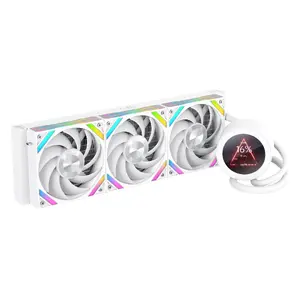 Система жидкостного охлаждения SAMA Gears Q70 White 360 мм, вентиляторы 120 мм, 500–2600 об/мин, FDB