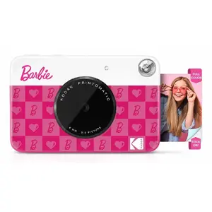 Instant print camera Kodak RODOMATICB20 with ZINK printing, 2x3" photo paper, Micro‑USB, Pink White