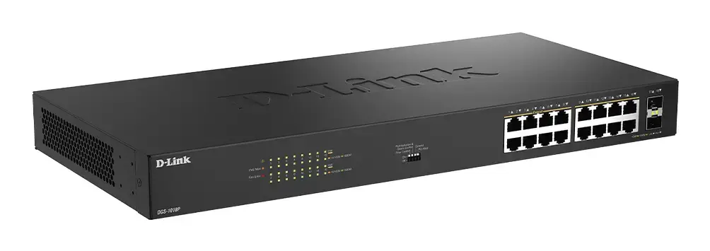 D-Link DGS-1018P/E 18-портовый Gigabit Unmanaged PoE коммутатор Photo 2