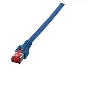 Patch cable EFB Elektronik RJ45 S/FTP Cat.6 LSZH 0.15 m blue 8P8C gold contacts