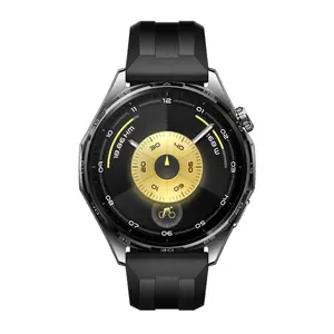 Смарт‑часы HUAWEI WATCH GT6 1,47" AMOLED 466×466 46 мм черные GPS 867 мА·ч 64 МБ RAM 64 ГБ флэш ремешок фторэластомер
