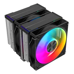 Air cooler SAMA Gears A60L Black ARGB — 120 mm fan, 800–2200 RPM, HDB bearing, 142.5×124×156.5 mm