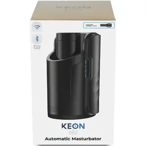 Мастурбатор Kiiroo Keon WiFi Combo с FeelStroker — автоматический стимулятор, ход 2–5,9 см, до 230 толчков/мин, Wi‑Fi/BT, перезаряжаемый