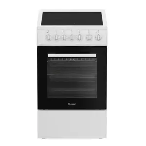 Ceramic hob INDESIT IS5V5GSW/P — 4-zone electric ceramic hob, white