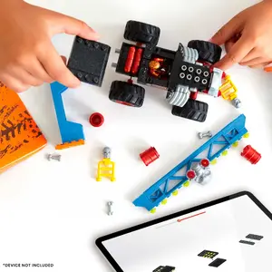 Building set Mega Bloks MEGA Hot Wheels Smash n Crash Bone Shaker Crush Course 151 pieces plastic age 5+