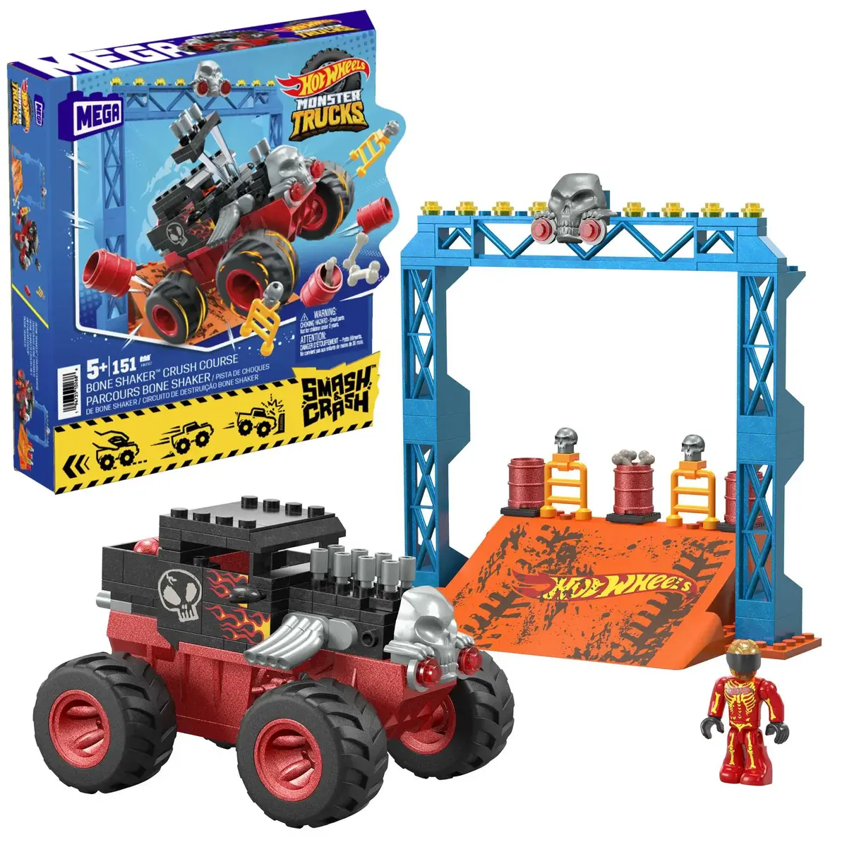 Конструктор Mega Bloks MEGA Hot Wheels Bone Shaker Crush Course Photo 7