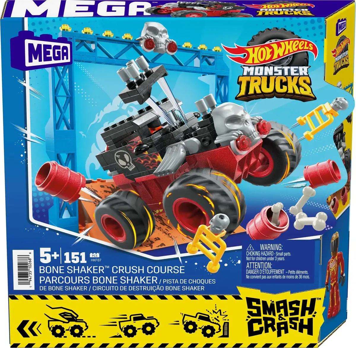 Конструктор Mega Bloks MEGA Hot Wheels Bone Shaker Crush Course Photo 10
