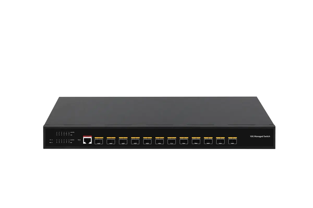 Ernitec ELECTRA-M12-10GB-FIBER vadāmais tīkla komutators ar