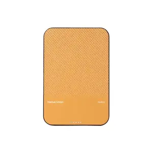 Power bank native union (Re)Classic Magnetic Power Bank 5000 mAh Kraft USB‑C 1 ports bezvadu uzlāde oranža 3.85 V