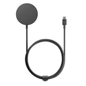 Wireless stand charger native union Snapstand Qi2 USB 1.5 m cable Black
