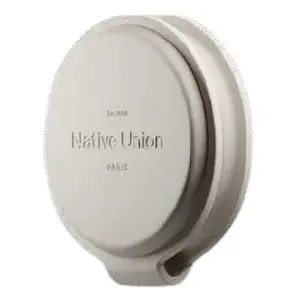 Indoor 2-in-1 Wireless Charger native union Voyage 2-In-1 Wireless Charger Sandstone USB smartphone compatibility light grey