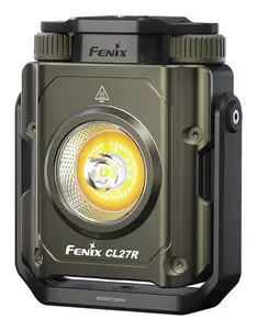 Lukturis Fenix CL27R melns ar zaļu LED, 5000 mAh USB uzlādējams, IP66, staru attālums 180 m