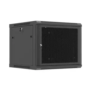 Lanberg Wall mounted installation cabinet 19" 9U 600X600 | WF01-6609-23B | Black
