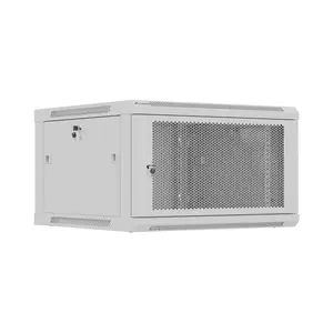 Lanberg Wall mounted installation cabinet 19" 9U 600X600 | WF01-6606-23S | Grey