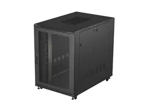 19" 22U LANBERG statīvs skapītis 800x1200 mm melns ar perforētām durvīm