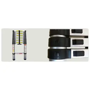Teleskopiskā kāpņu trepe G21 GA-TZ11-3,2M — salokāma izvelkama trepe, maksimālais augstums 3,2 m