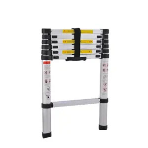 Telescopic aluminum ladder G21 GA-TZ7-2M, model 6390381, compact extendable design