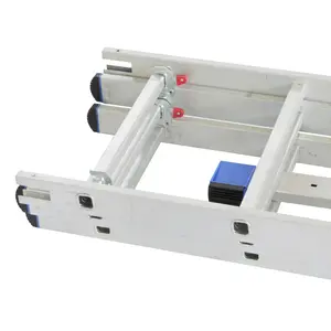 Ladder G21 6390384 telescopic 3x9, maximum length 5.9 m, multi-section aluminium