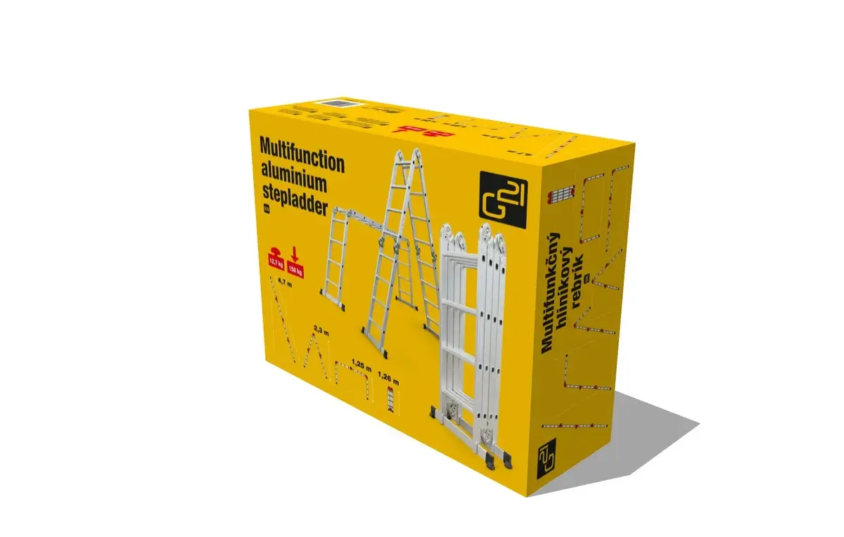 Aluminum ladder G21 GA-SZ-4x4-4,6M Photo 2