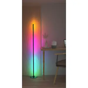 Напольный светильник DELTACO SMART HOME SH-FL01, RGBIC LED, высота 1,35 м, пульт и управление через приложение