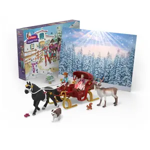 Schleich Big Advent Calendar HORSE CLUB 2025 Christmas sleigh ride multicolored animal theme toy set for children aged 5 to 12 years