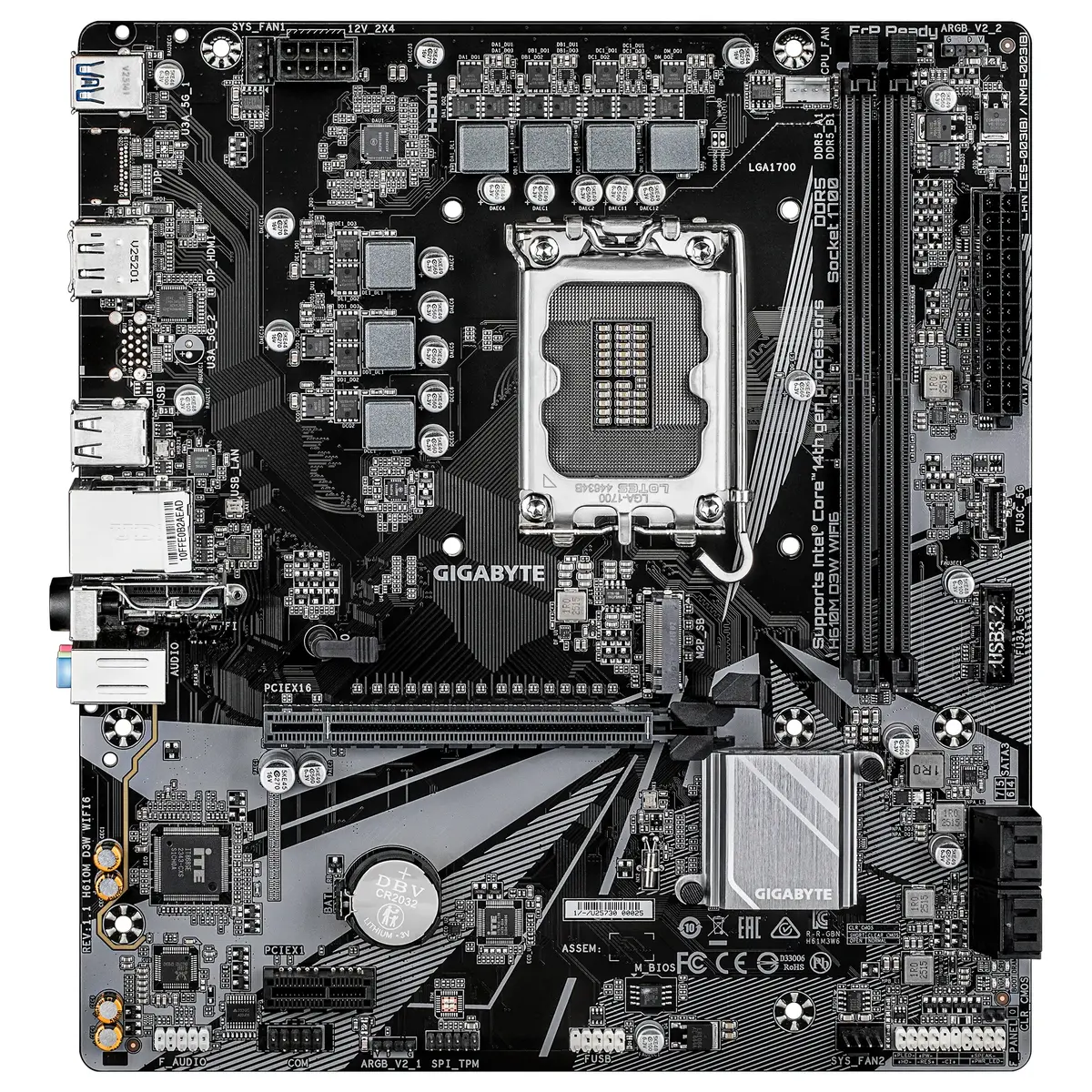 GIGABYTE H610M D3W WIFI6 Motherboard Photo 2