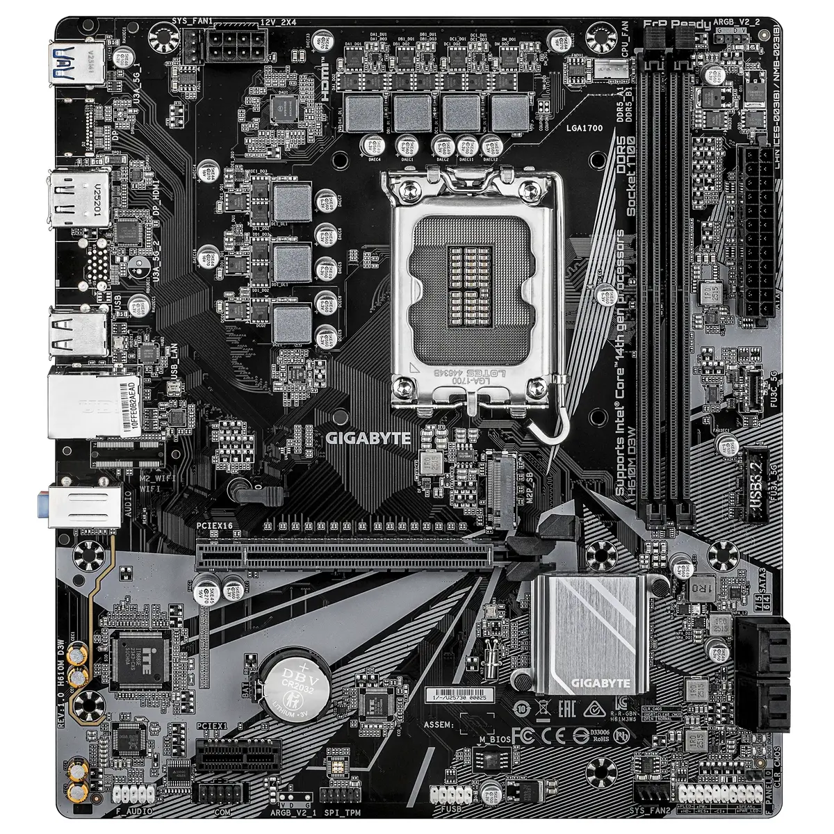 Mātesplate GIGABYTE H610M D3W Photo 2