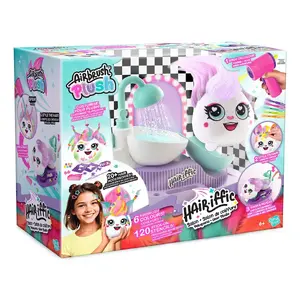 Мягкая игрушка с аэрографом AIRBRUSH AIR 044, тема парикмахерская, многокрасочная, для детей от 6 лет, питание 2×AA