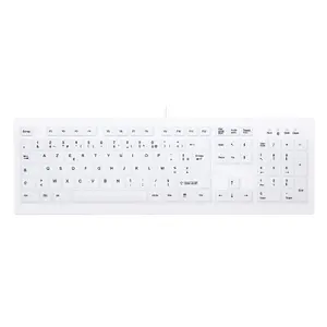 Keyboard Active Key AK-C8100F-U1-W/FR by active key — Wired USB AZERTY 105-key White, medical-grade