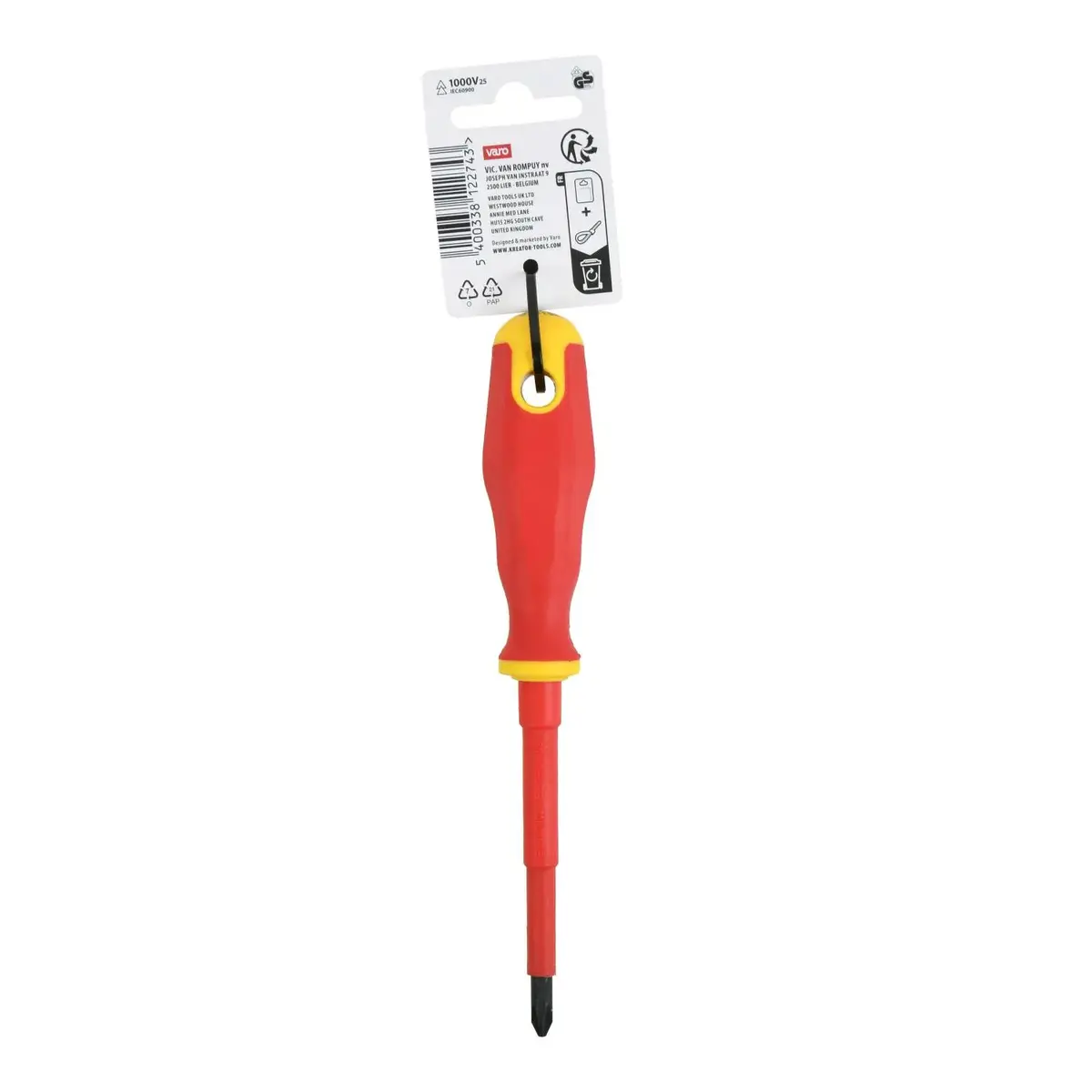 Изолированная крестовая отвертка KREATOR KRTH20703 PH2 100 мм Photo 2