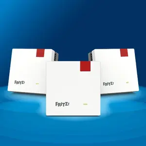 Mesh Wi‑Fi system FRITZ 20003133, Wi‑Fi 7 (802.11be), Dual‑band 2.4/5 GHz, 3600 Mbps, 3‑pack, white, internal antennas