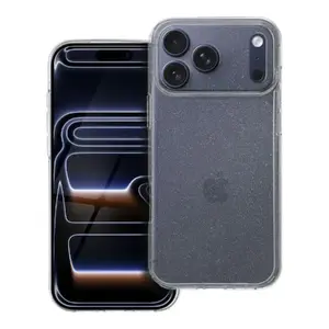 Silikona aizmugures vāciņš Riff priekš Apple iPhone 17 Pro Max — caurspīdīgs