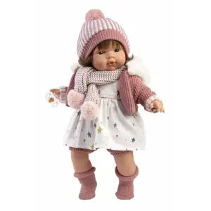 Doll Llorens Lola, 38 cm, crying, realistic features, soft body