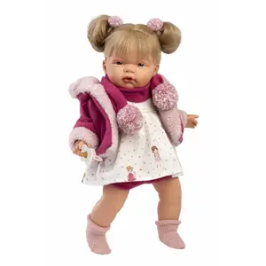 Leļle Joelle 38 cm no Llorens — raudoša lelle ar reālistiskām iezīmēm un mīkstu ķermeni