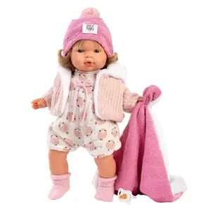 Baby doll Llorens Babypuppe Lola 38cm speaking fabric and vinyl, recommended age 3+