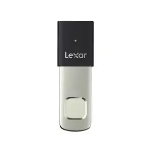 USB-накопитель Lexar JumpDrive 256 ГБ, USB Type-A 3.2 Gen 1, слайдер, сканер отпечатка, 400/350 МБ/с, черно‑серебристый