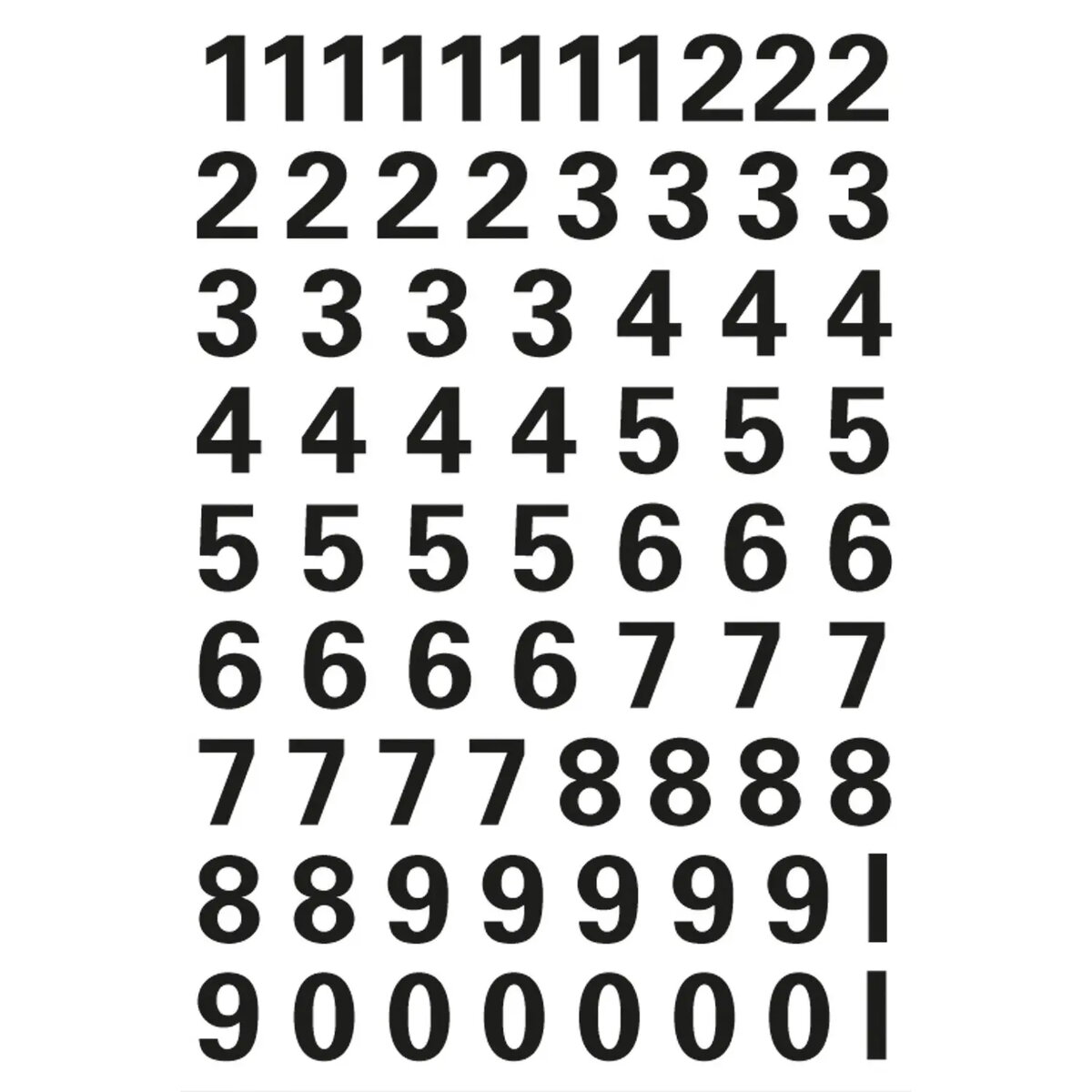 Ciparu uzlīmes HERMA Numbers 10 mm