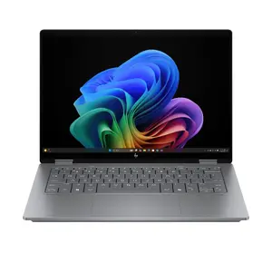 Portatīvais dators 2‑in‑1 HP OmniBook X Flip 14-fk0002na Copilot+ — AMD Ryzen AI 7 350, 14" 3K skārienekrāns, 16 GB LPDDR5x, 1 TB SSD, Windows 11 Home, sudraba