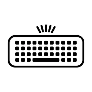 Full-sized keyboard