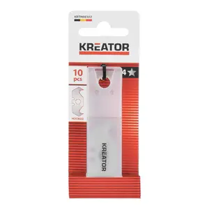 Universālie asmeņi KREATOR KRTH00302 — 10 gab., 48 mm garums, 18 mm platums, ar āķi