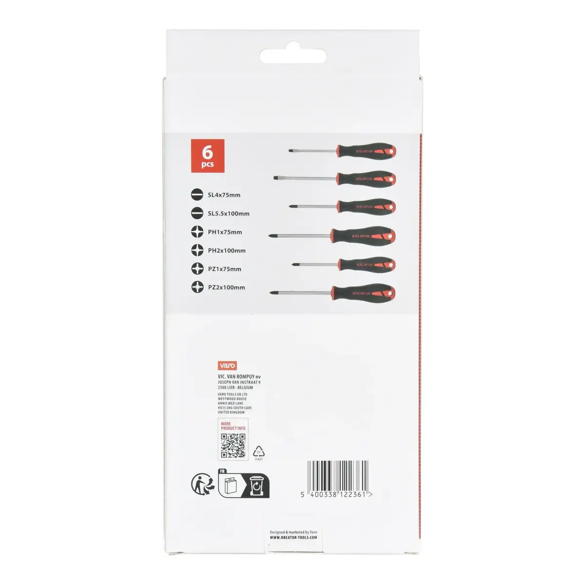 Screwdriver set KREATOR KRTH20001 — 6 pcs Photo 5