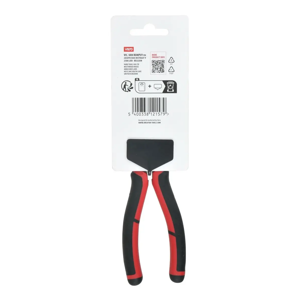 Pliers KREATOR KRTH60702 bent tips 215 mm Photo 2
