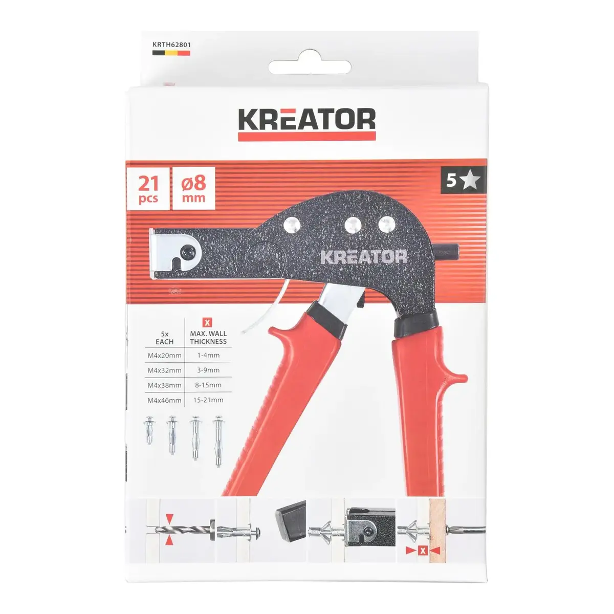 Pliers for drywall anchors KREATOR KRTH62801 Photo 3