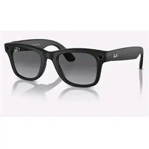 AI‑очки META Ray‑Ban Wayfarer матовые чёрные поляризованные градиентные графитовые большой размер