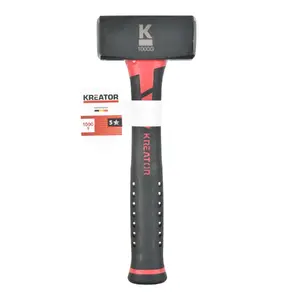 Молоток KREATOR Veseris 1000 г с рукоятью из стекловолокна, головка 85×39 мм, длина рукояти 215 мм
