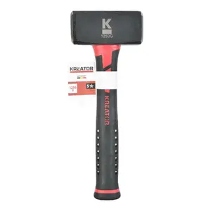 Молоток KREATOR Veseris с фиберглассовой рукояткой 1250 г, бой 100×43 мм, длина 232 мм