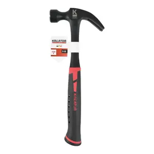 Hammer KREATOR KRTH90504 with Nail Puller 450 g metal shaft 285 mm